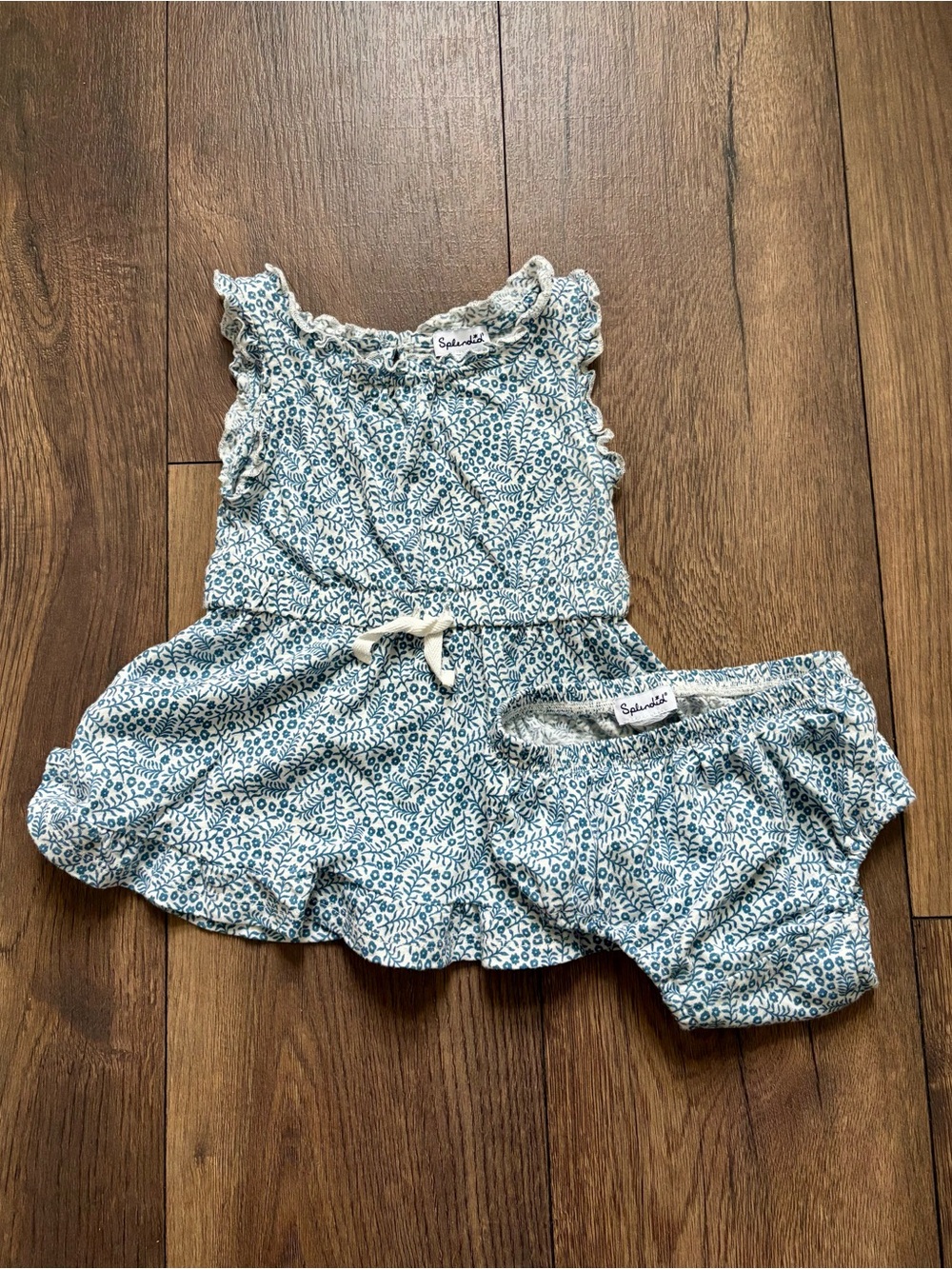 Splendid Floral Dress & Bloomer Set